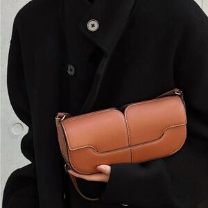 NWOT Polene cognac shoulder bag